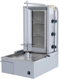 Doner Kebab Machine Shawarma 3 Burner Gas Vertical Rotisserie Grill Cooker