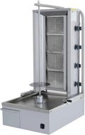 Doner Kebab Machine Shawarma 4 Burner Gas Vertical Rotisserie Grill Cooker
