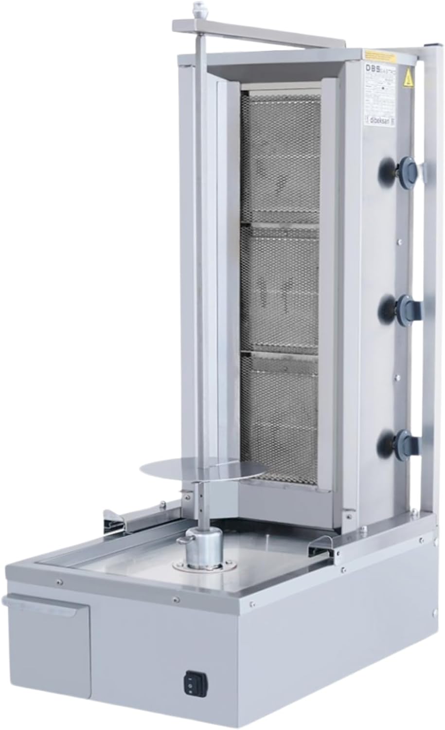 Doner Kebab Machine Shawarma 3 Vertical Burner Gas Vertical Rotisserie Grill Cooker