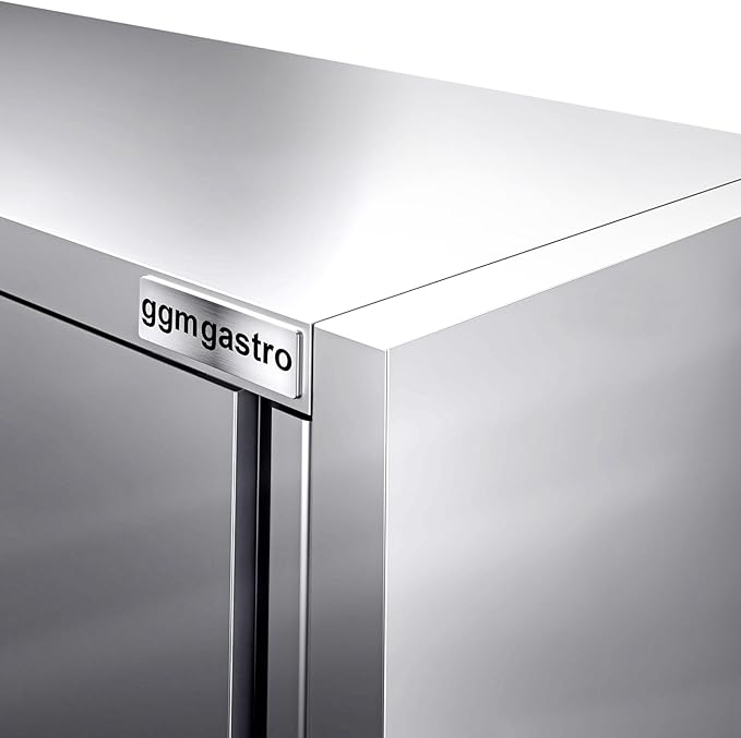 Stainless Steel Wall Cabinet with Sliding Door for Commercial Kitchen (55.1x15.7x39.3 Inch)