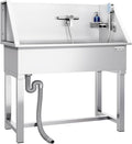 Pet Grooming Tub with Stainless Steel Sink with Faucet | Dogs and Pets Washing Station | Home and Outdoor Dog Bath Tub with Shower Hose and Sink for Pet Bathing (Anti-Slip)