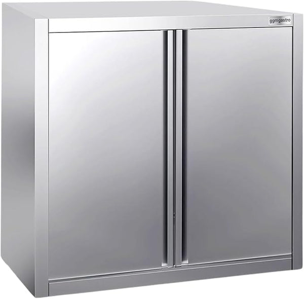 Stainless Steel Wall Cabinet with Sliding Door for Commercial Kitchen (31.4x15.7x39.3 Inch)