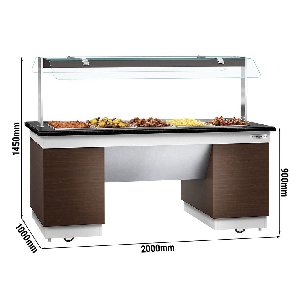 Hot Open Buffet Call Dublin - 2000mm - Benmarili & Wheel- 5x GN for 1/2
