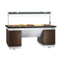 Hot Open Buffet counter dublin - 2000mm- Benmarili & Wheel - 5x Gn for 1/1
