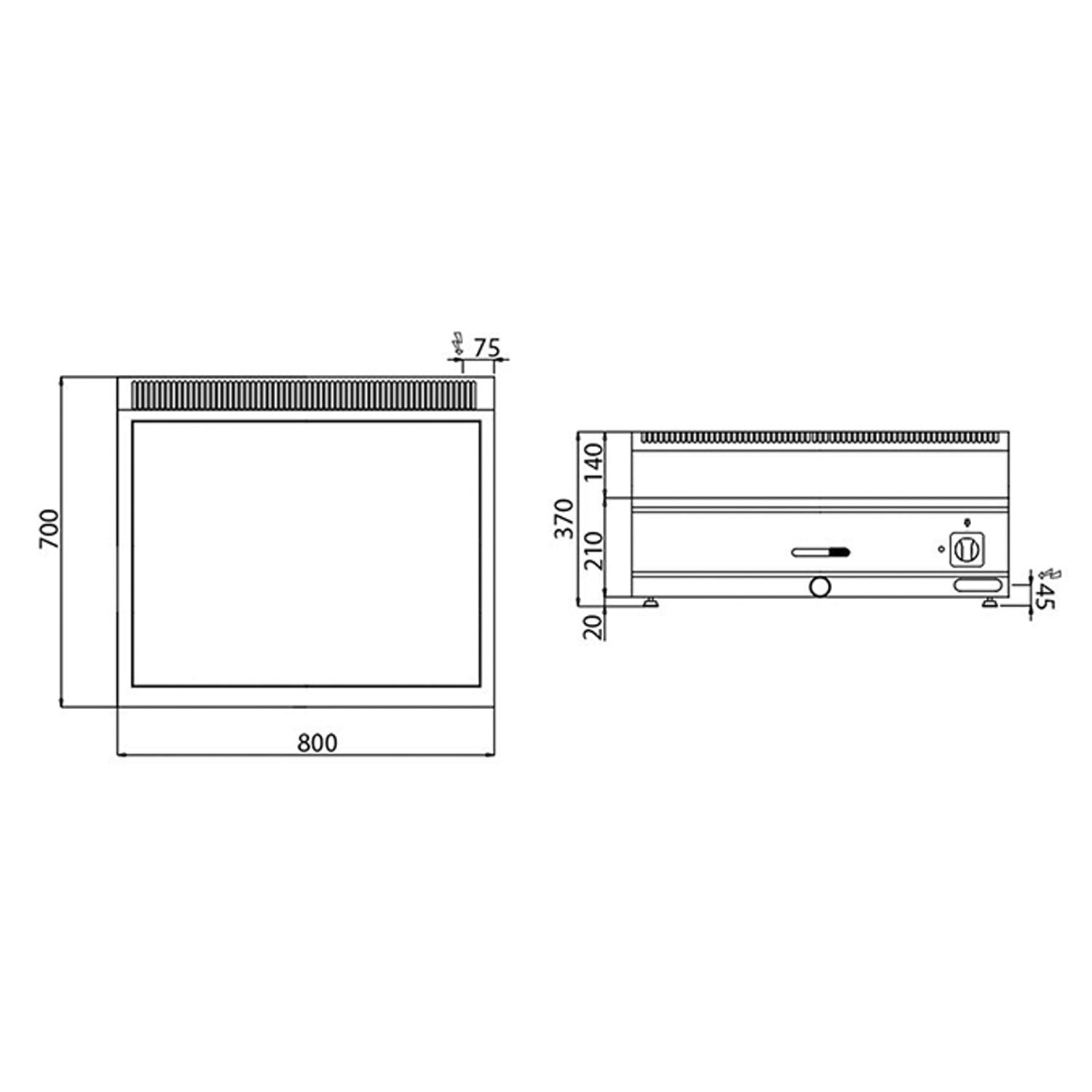 Electric Cyprus - 2.4 kW - 2x GN 1/1 or 4x GN 1/2