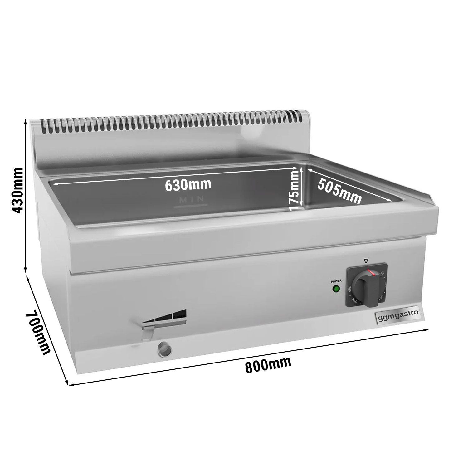 Electric Cyprus - 2.4 kW - 2x GN 1/1 or 4x GN 1/2
