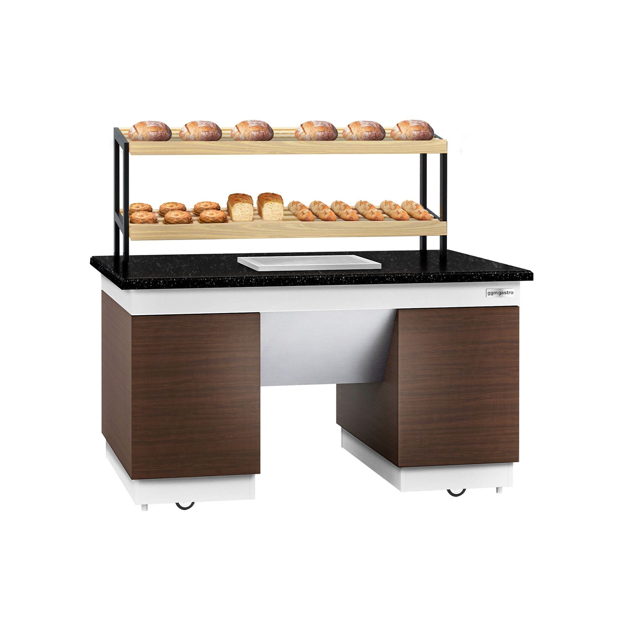 Bread Shelf Dublin- 1600mm - Wheel - Black Granite Working Counter