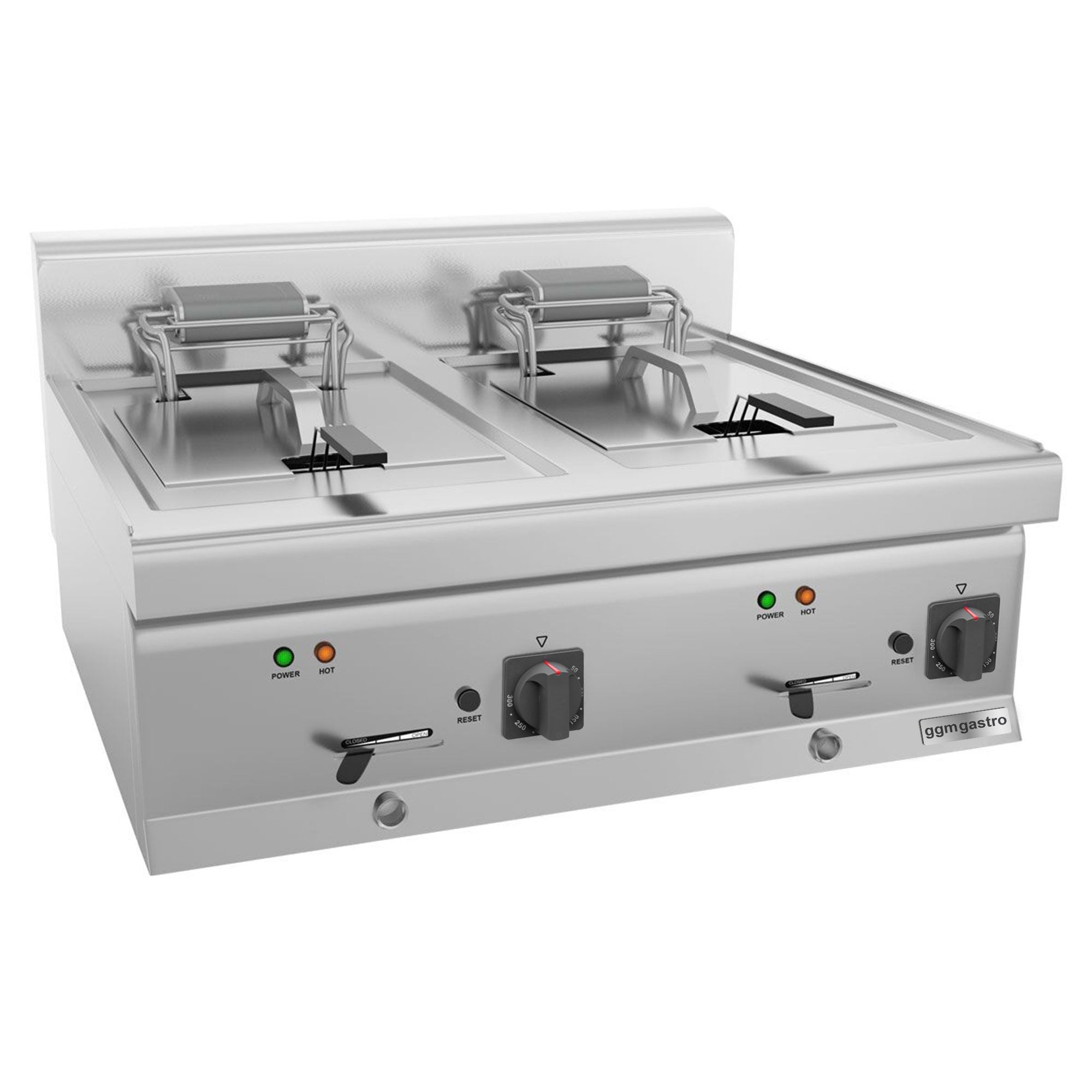 Electric Double Deep Fryer - 10+10 Liter - 18 KW