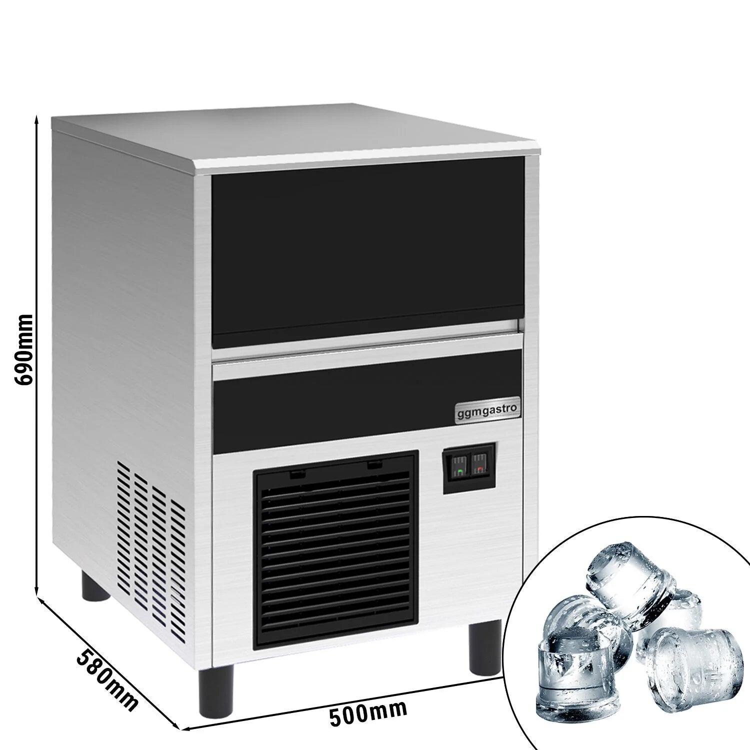 Ice Machine - Cylinder- 37 kg / 24 h
