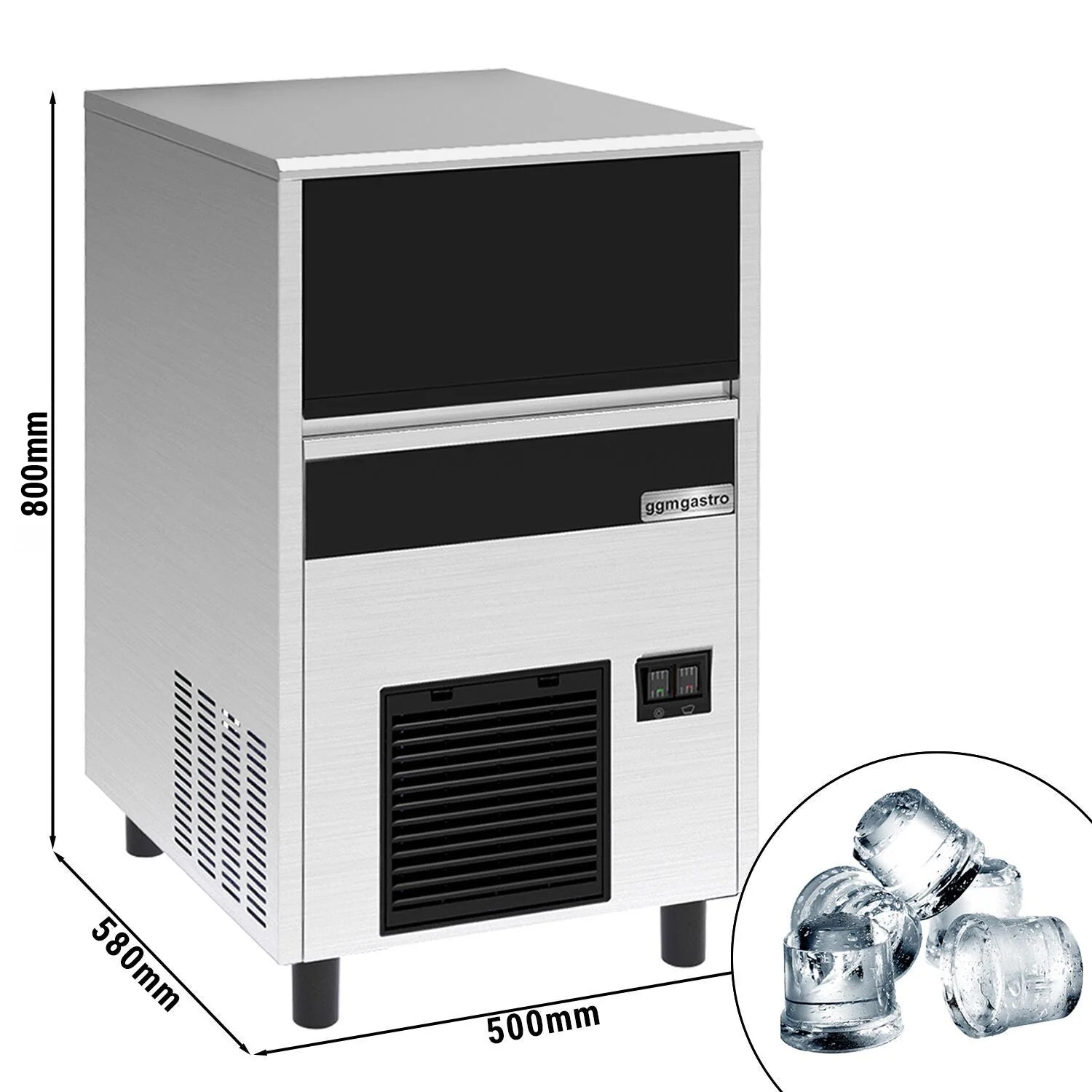 Ice Machine - Cylinder 47 kg / 24 h