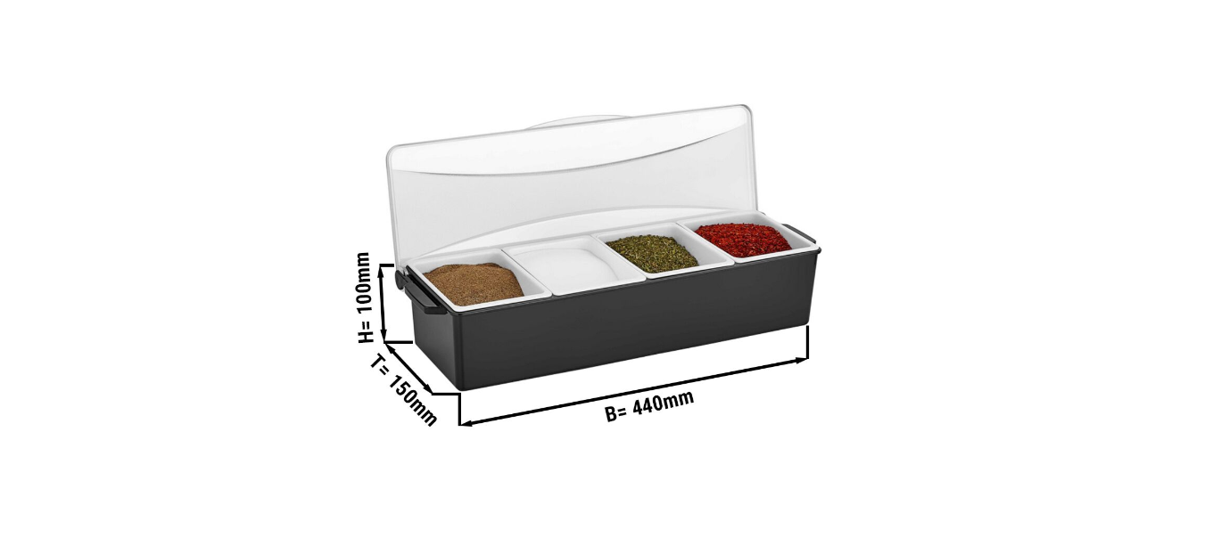 Bar Container 4 Haznel - Including Cover