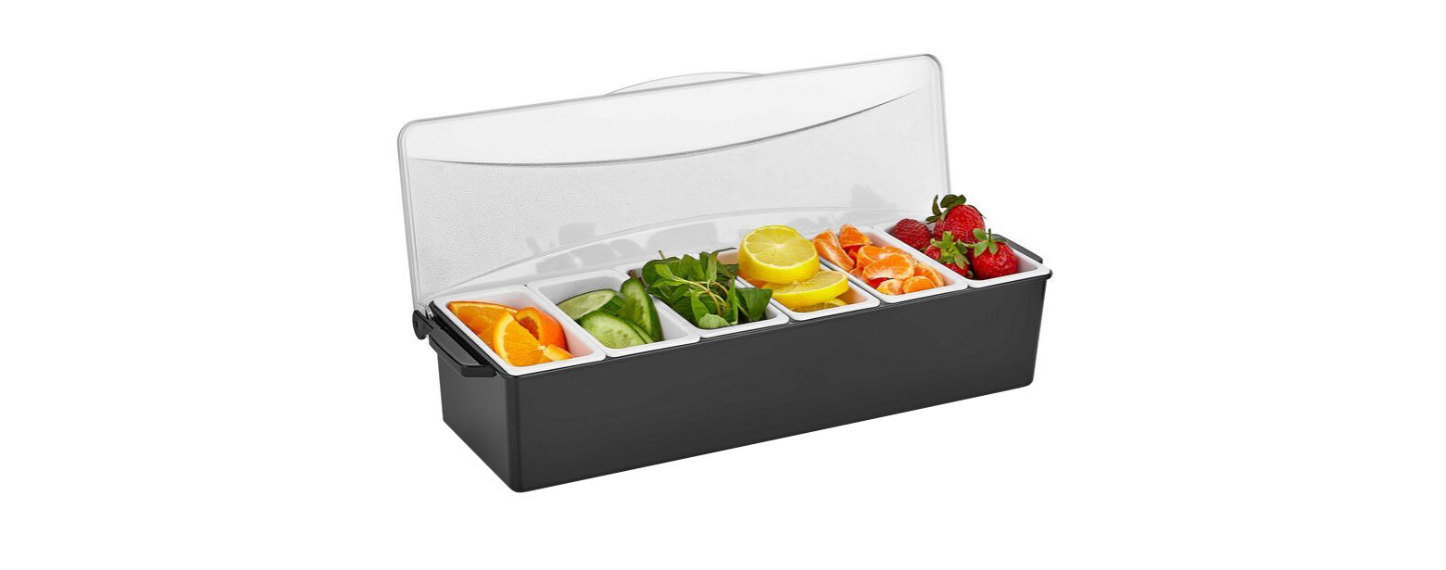 Bar container 6 chamber - included cover