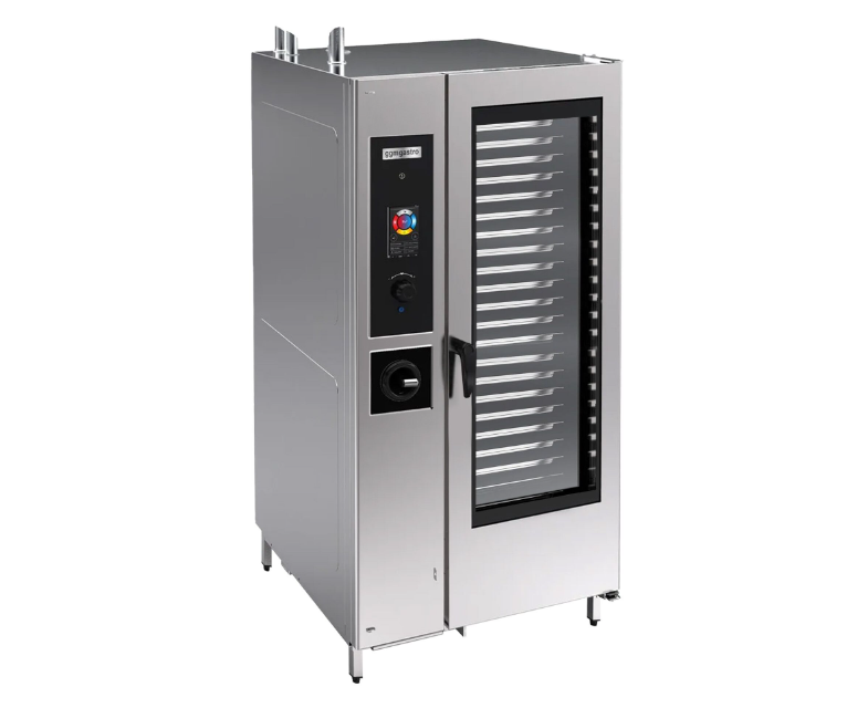 Gasted Combi Furnace - Touch - 40x GN 1/1 - Washing System, Temperature Sensor, Boyler and Internal Shelf