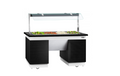 Cold Open Buffet counter dublin- 1600mm- With cold pool & wheel- 4x GN 1/1