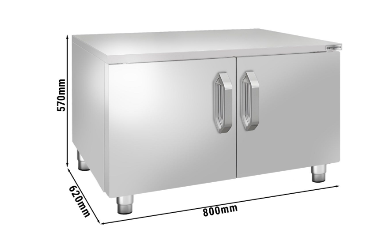 Stainless Steel Lower Stand - 800mm - 2 Doors