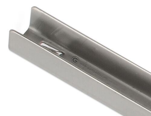 (2 pieces) stainless steel rail - 2 long - 630 mm