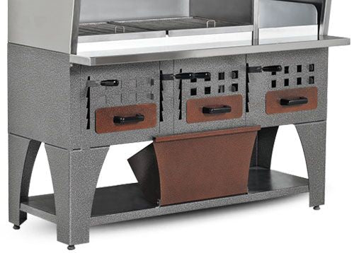 Wall Mounted Coal Grill - 1.6m