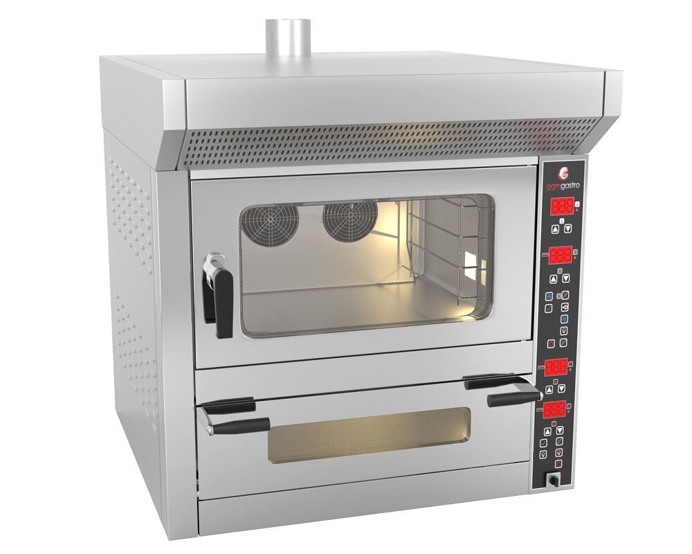 Combi Oven - Digital - Convection Furnace - 4x EN 60x40 & Pizza Oven - 7x Ø 25cm