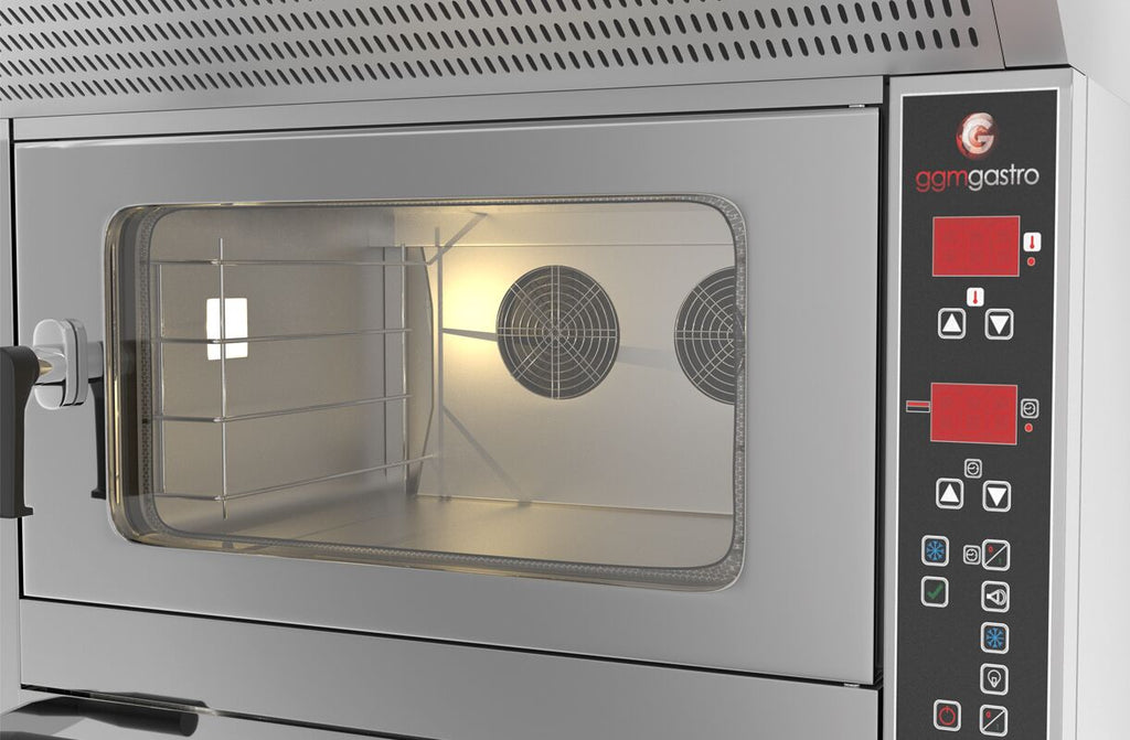 Combi Oven - Digital - Convection Furnace - 4x EN 60x40 & Pizza Oven - 7x Ø 25cm