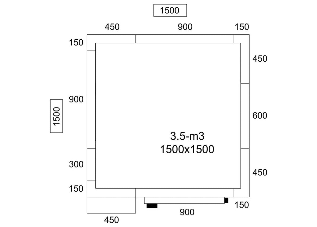 Cold Room - 1500x1500mm - 3,5m³