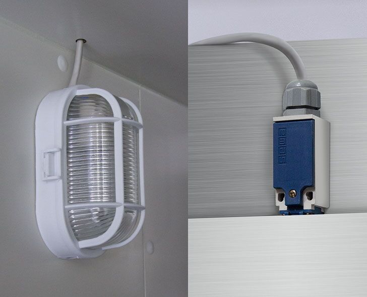 Stainless steel wall type cooling unit - max. For 5 m³