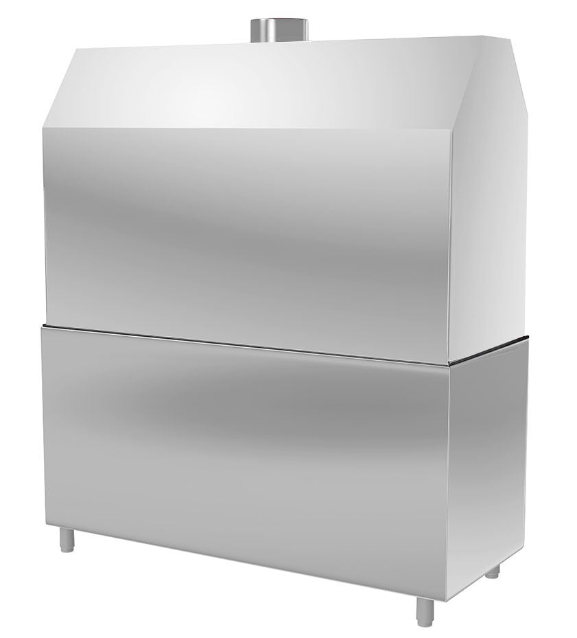 Intermediate bench for wood coal grill - Stainless Steel - 1.8 m