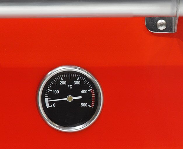 Wood coal oven - red