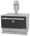 Wood coal oven - black