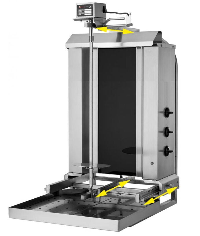 Electric Doner Quarry - Movable Body - 3 -Eyed - Max. 40 kg - including wings