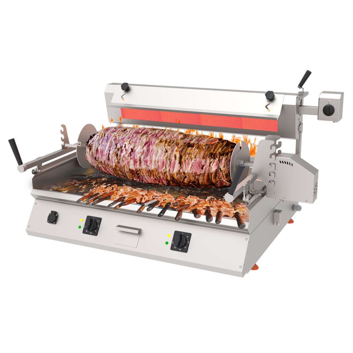 Cağ kebab machine - horizontal - set -top device