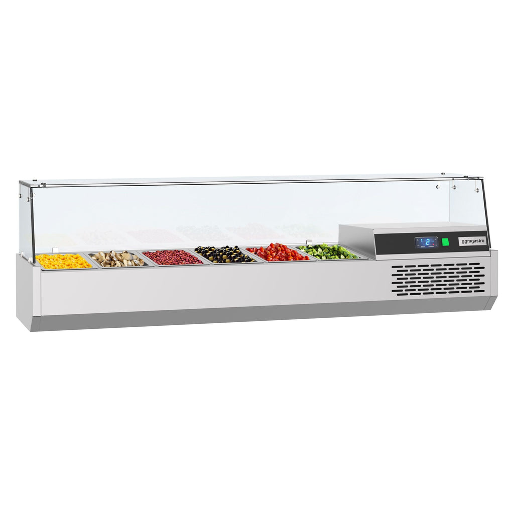 Cooled Exhibition Unit Premium - 1550x390 mm - 6 x gn 1/3