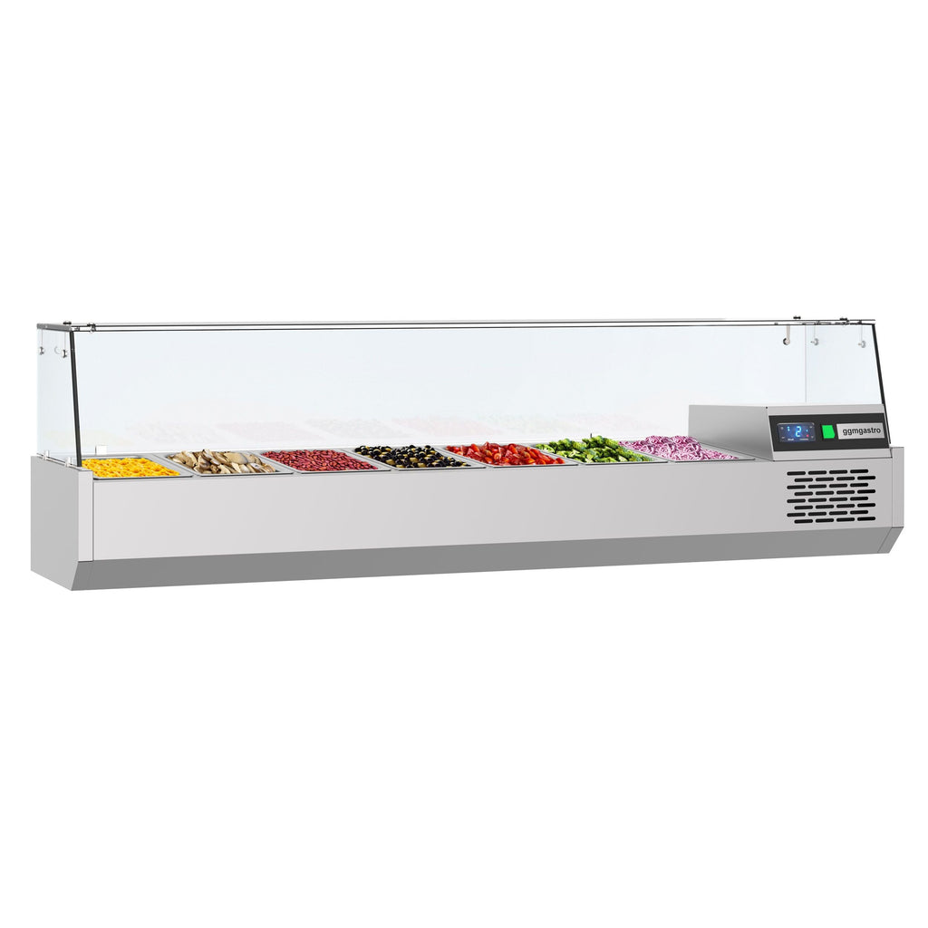 LED LIGHT COOLED WINTER PREMIUM - 1600x390mm - 6x GN 1/3