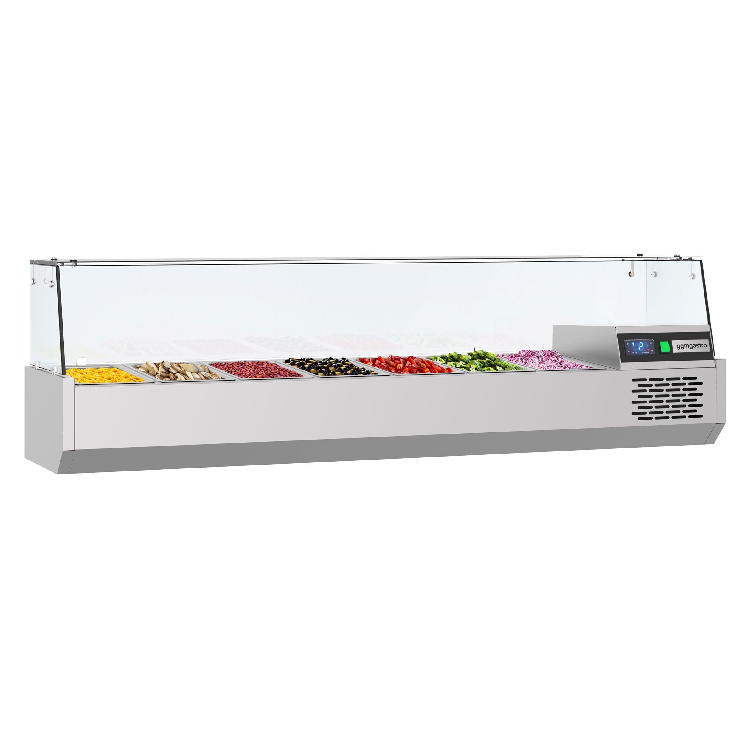 LED LIGHT COOLED WINTER PREMIUM - 1600x390mm - 6x GN 1/3