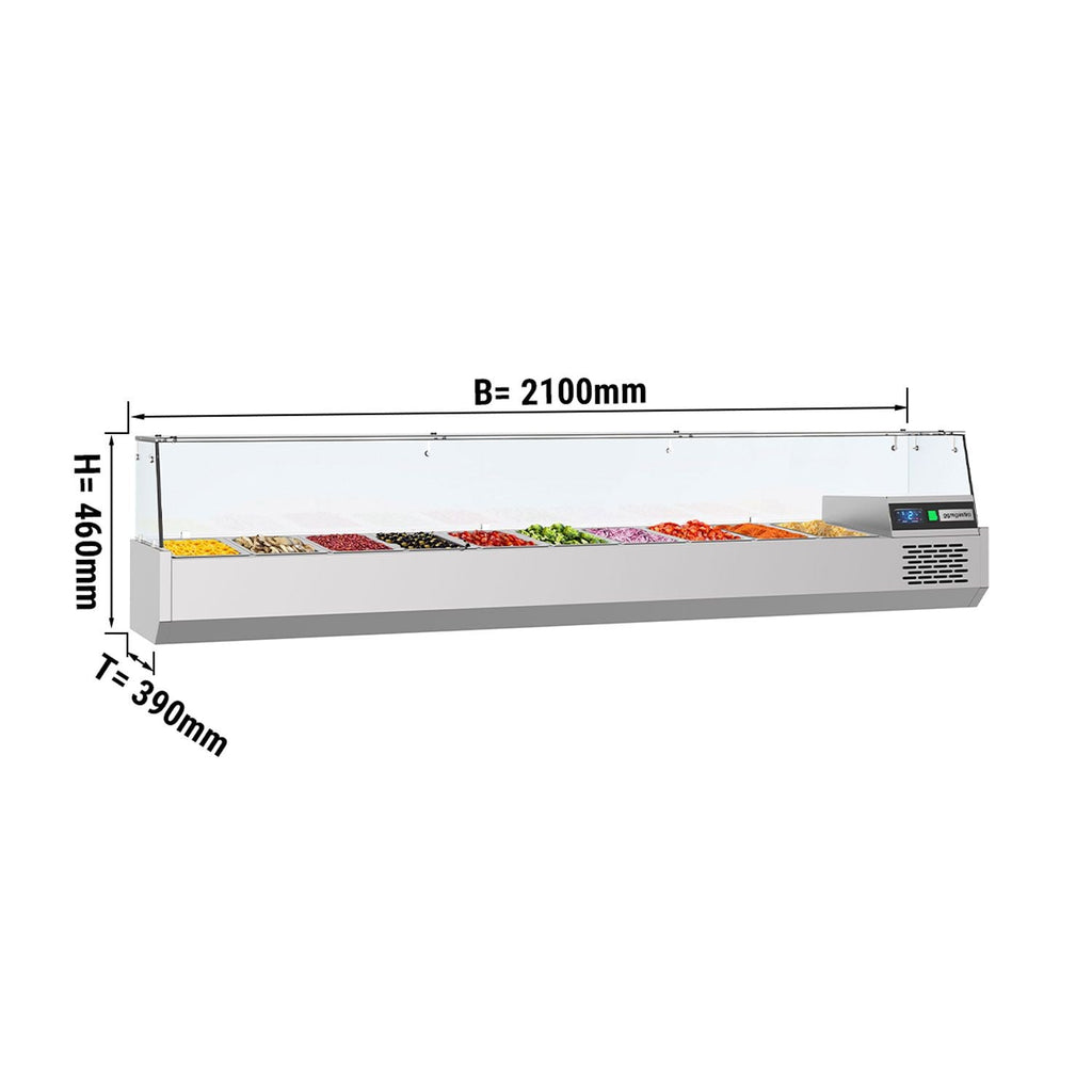 Cools Exhibition Unit Premium - 2100x390 mm - 10 x gn 1/3