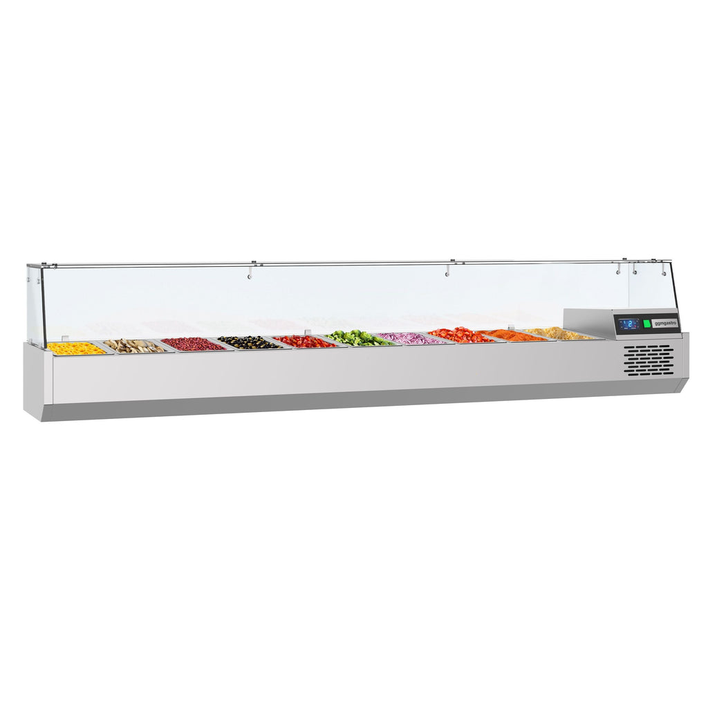 LED LIGHT COOLED WINTER PREMIUM - 2150x390mm - 10x GN 1/3