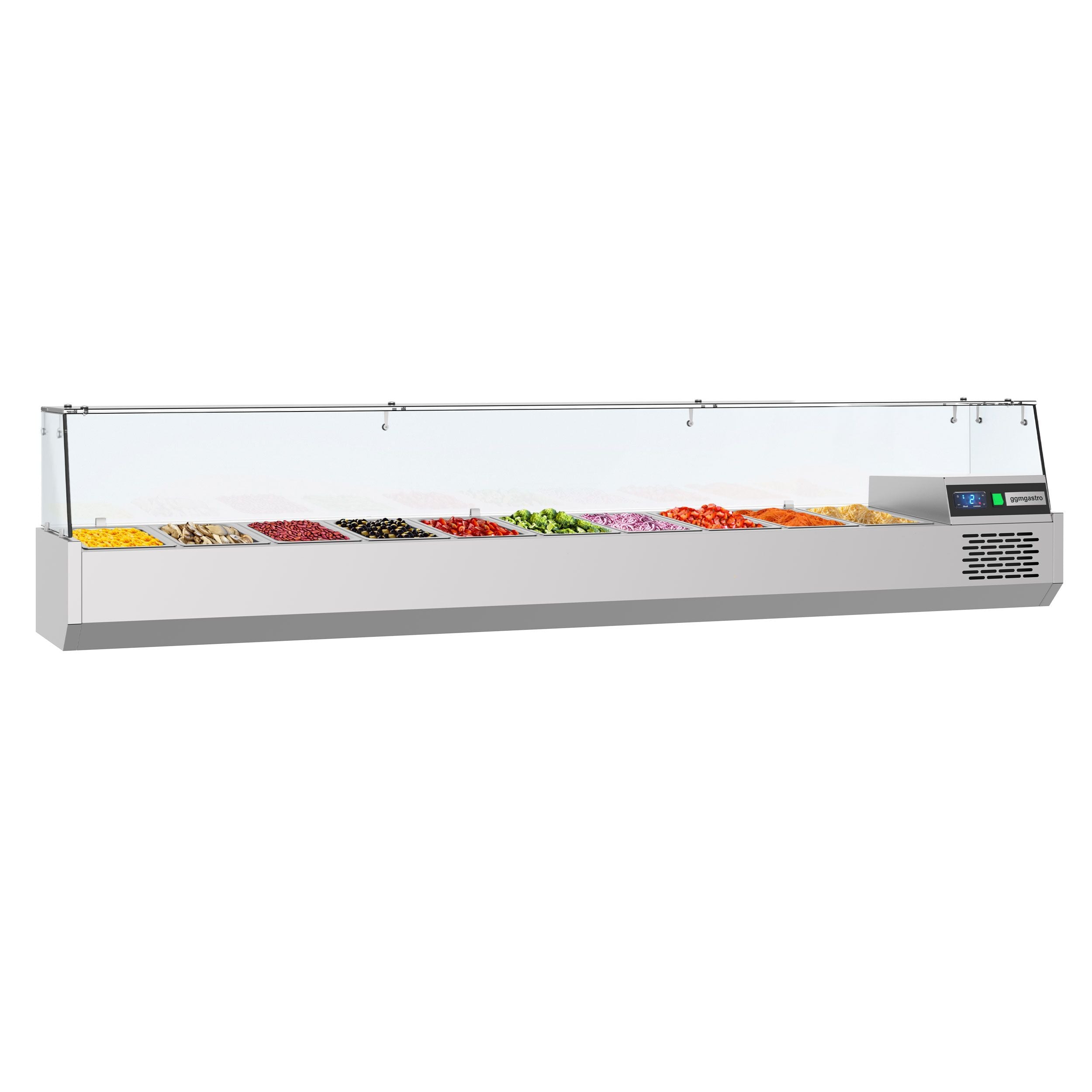 LED LIGHT COOLED WINTER PREMIUM - 2150x390mm - 10x GN 1/3