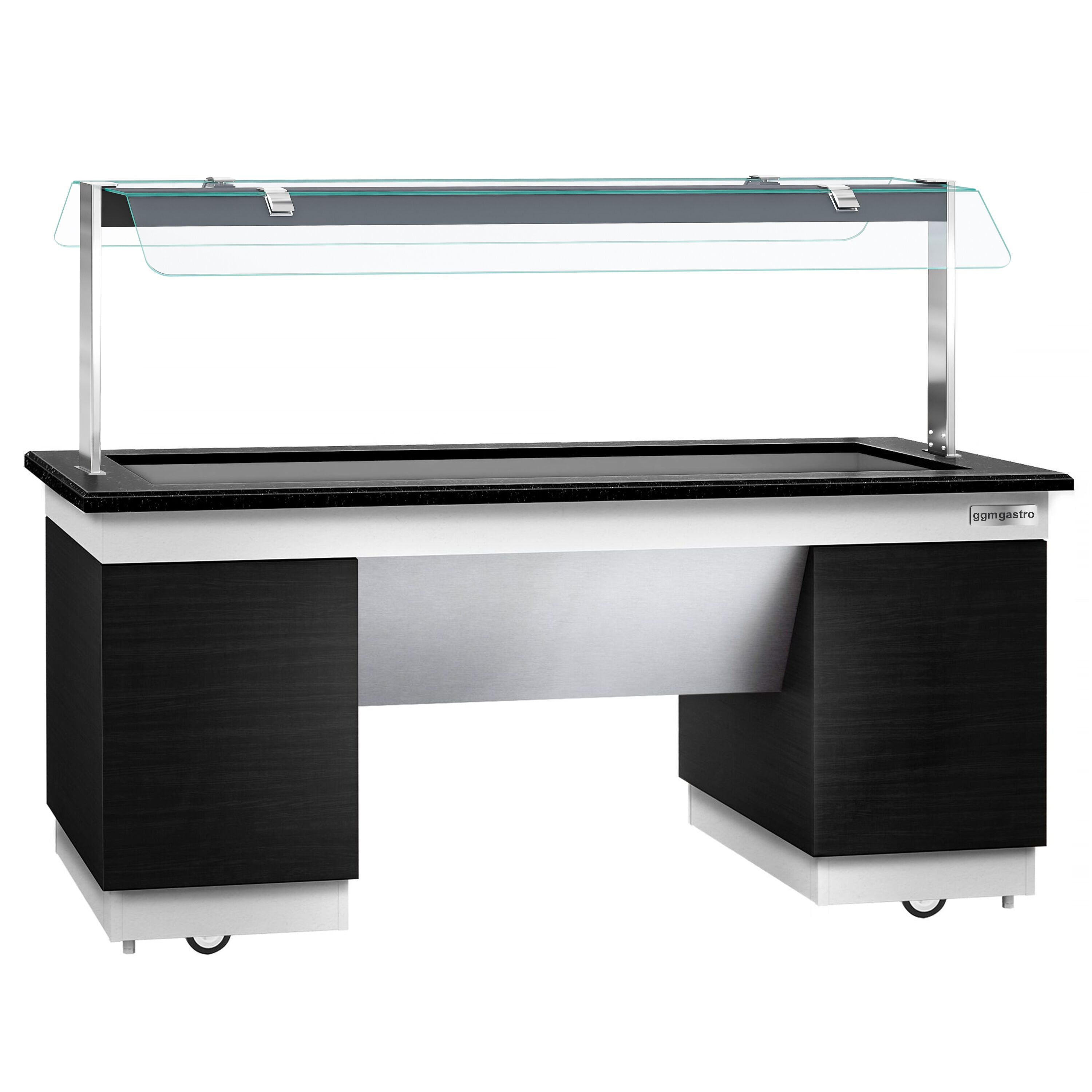 Hot Open Buffet counter dublin - 2000mm - Benmarili & Wheel - for 5x GN 1/1