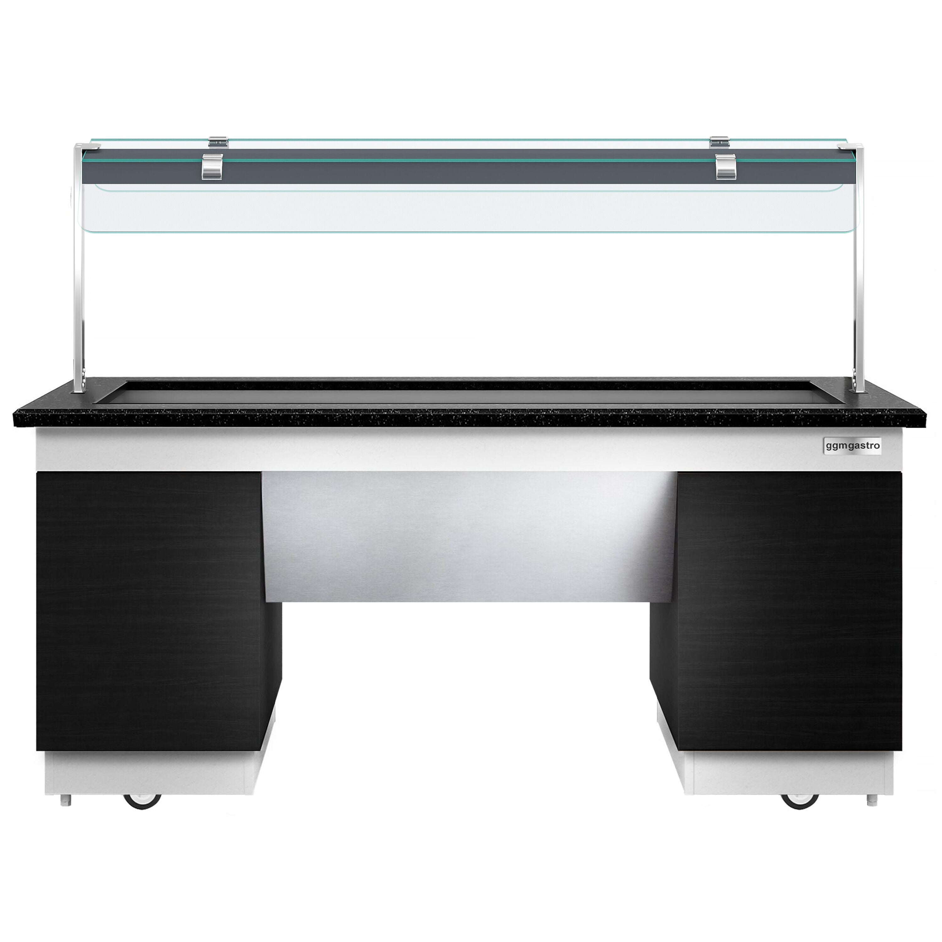 Hot Open Buffet counter dublin - 2000mm - Benmarili & Wheel - for 5x GN 1/1