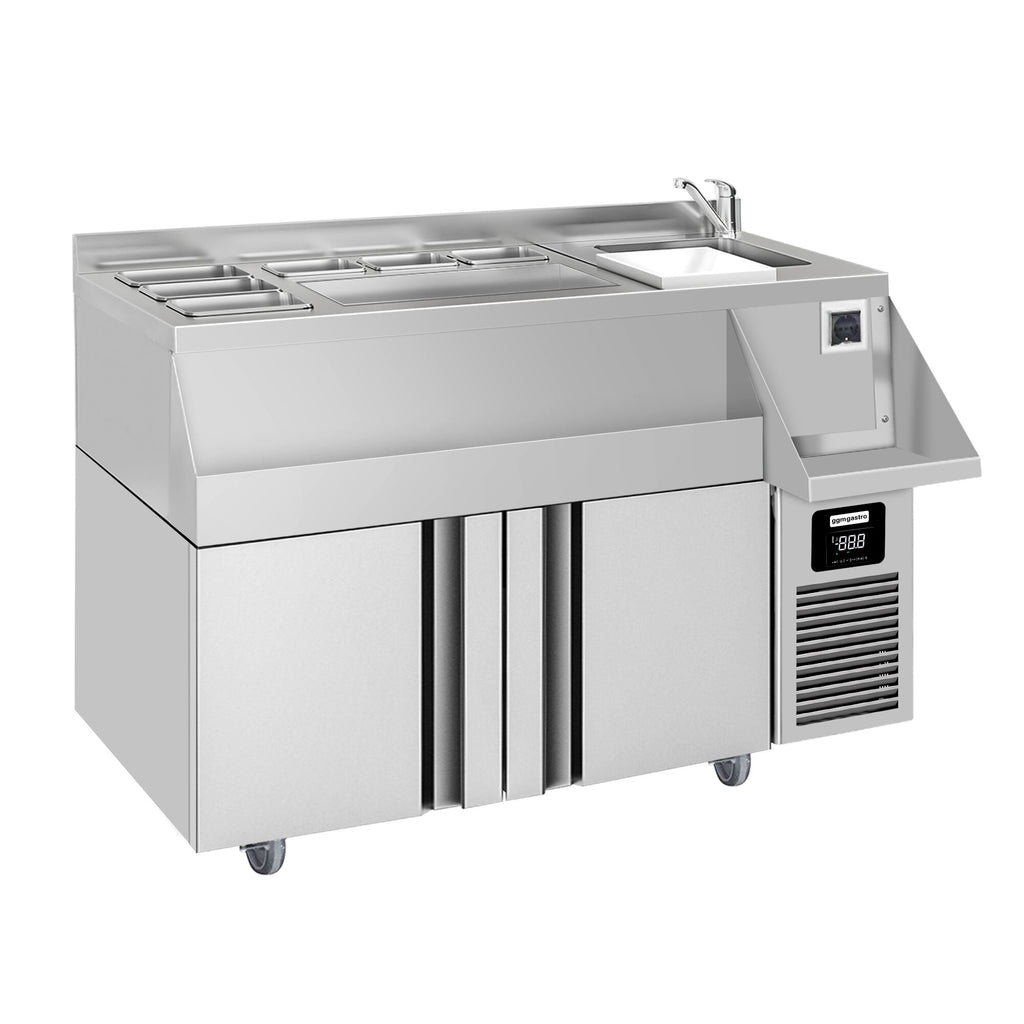 Bar type & soft drink refrigerator- 1200x600mm - 150 liters - 2 doors & shelves
