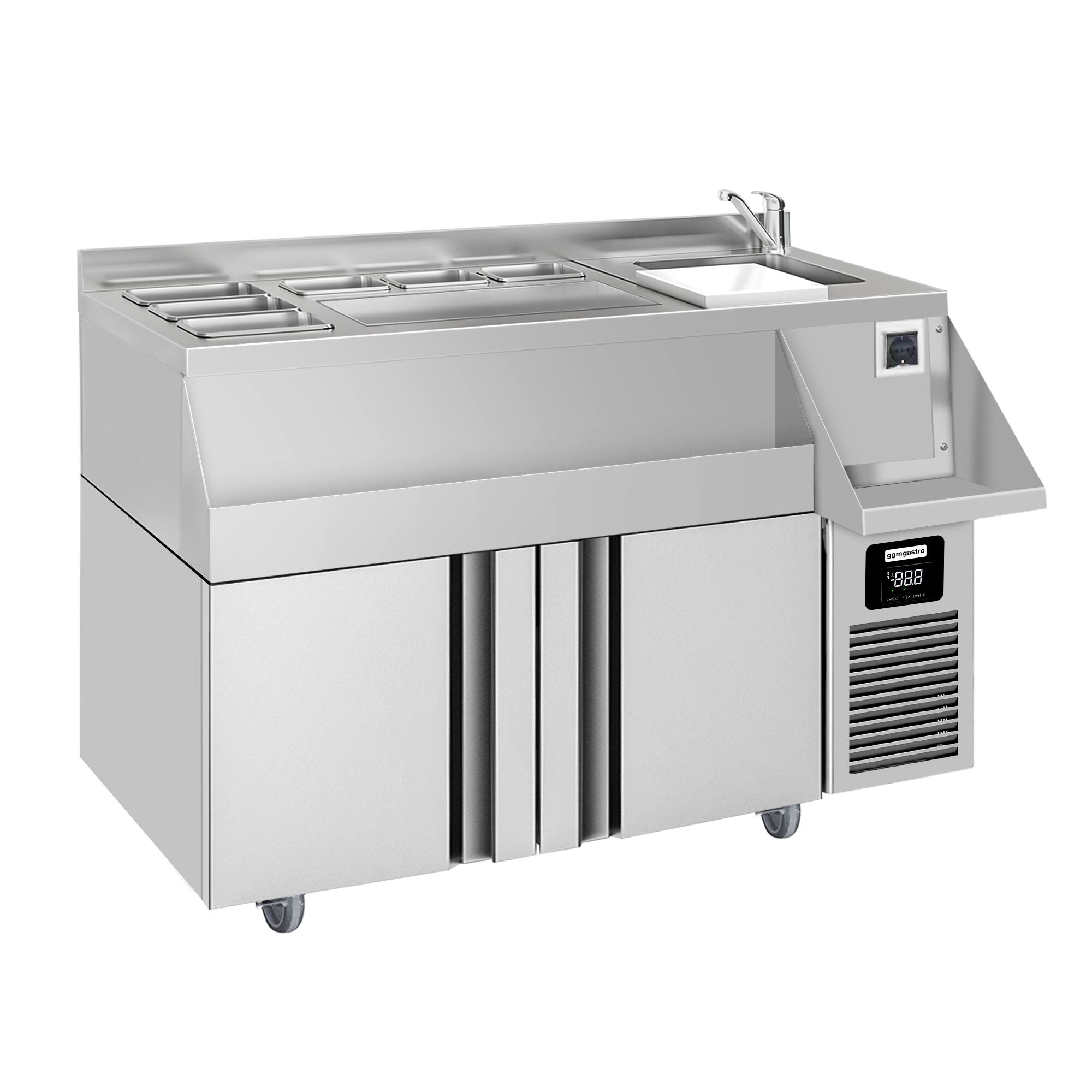 Bar type & soft drink refrigerator- 1200x600mm - 150 liters - 2 doors & shelves