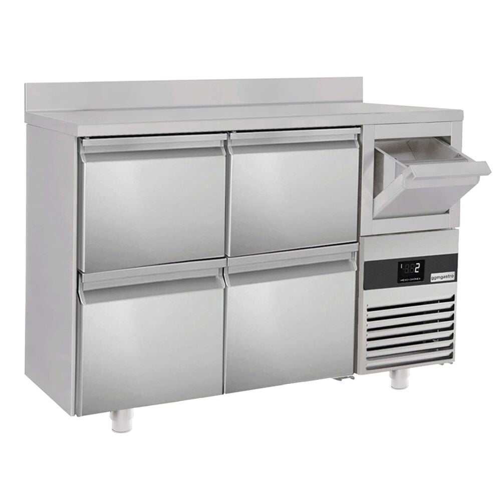 Bar type & soft drink refrigerator PremIum- 1580x600mm - 4 drawers, back & telve bucket