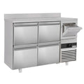 Bar type & soft drink refrigerator PremIum- 1580x600mm - 4 drawers, back & telve bucket