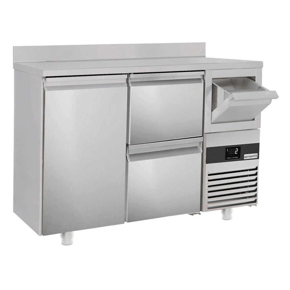 Bar type & soft drink refrigerator PremIum- 1580x600mm - 1 door, 2 drawers, back and telve bucket