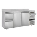 Bar type & soft drink refrigerator PremIum- 2130x600mm - 2 doors, 2 drawers, back and telve bucket