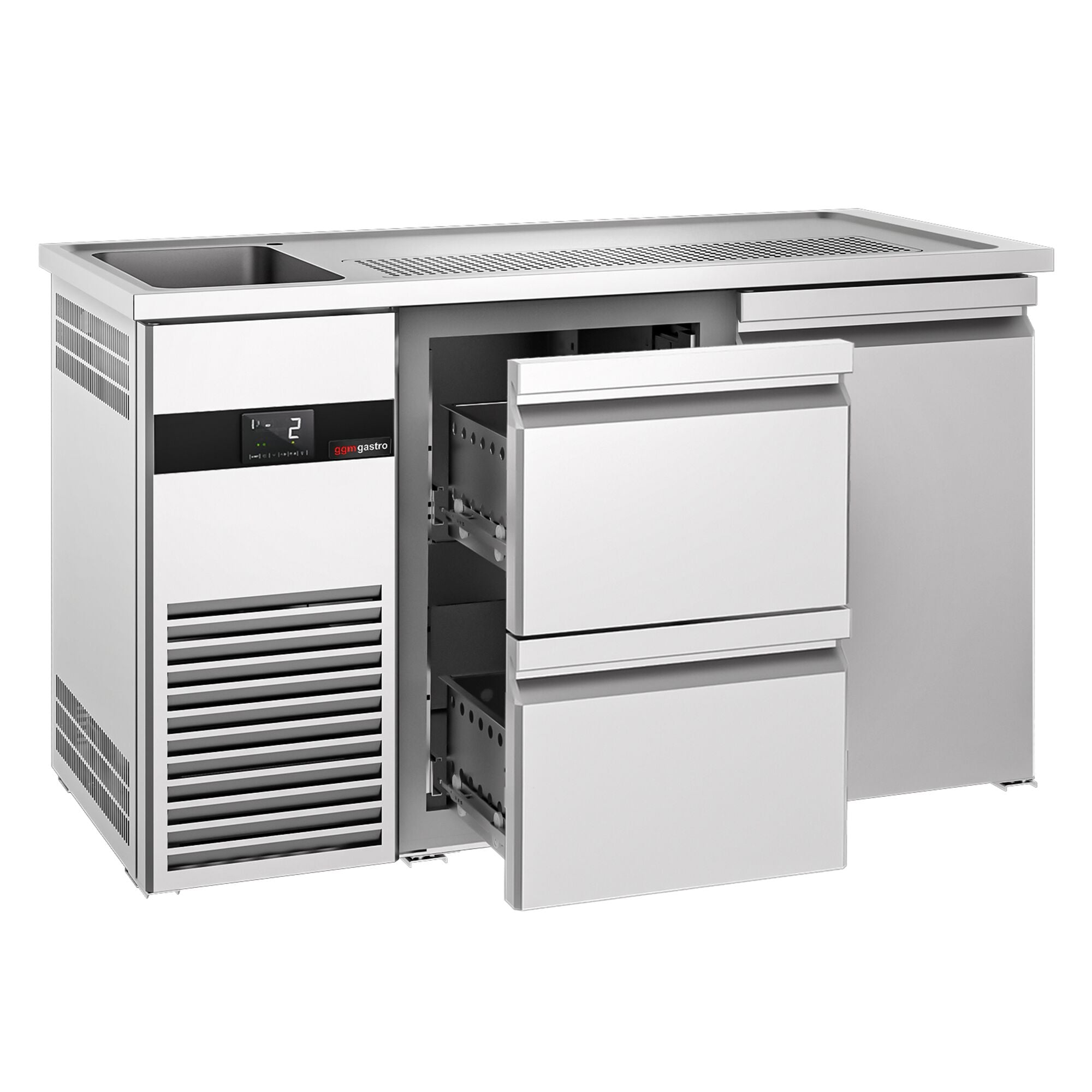 Beer counter - Premium Plus 1550x700mm - 1 Door and 2 Drawers