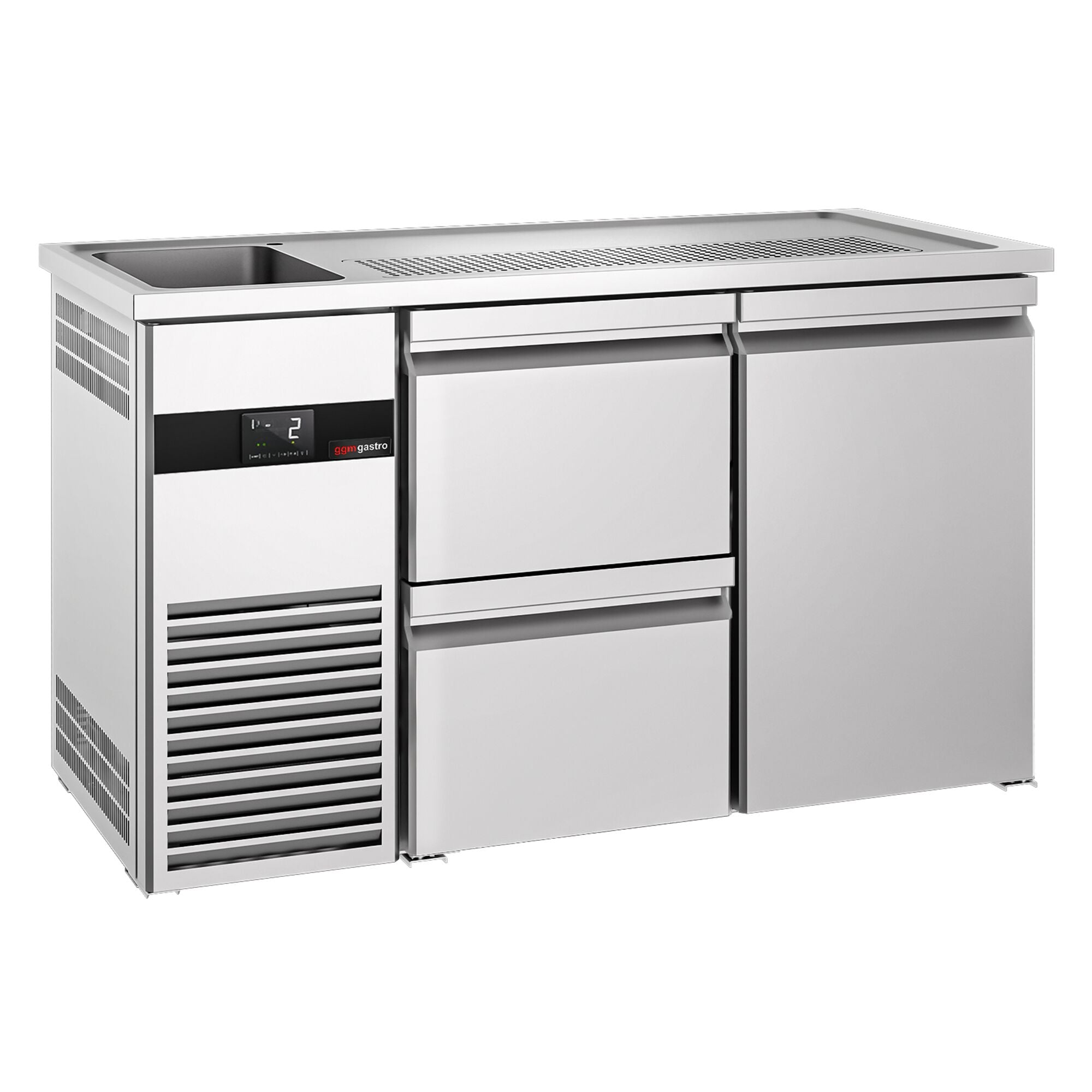 Beer counter - Premium Plus 1550x700mm - 1 Door and 2 Drawers