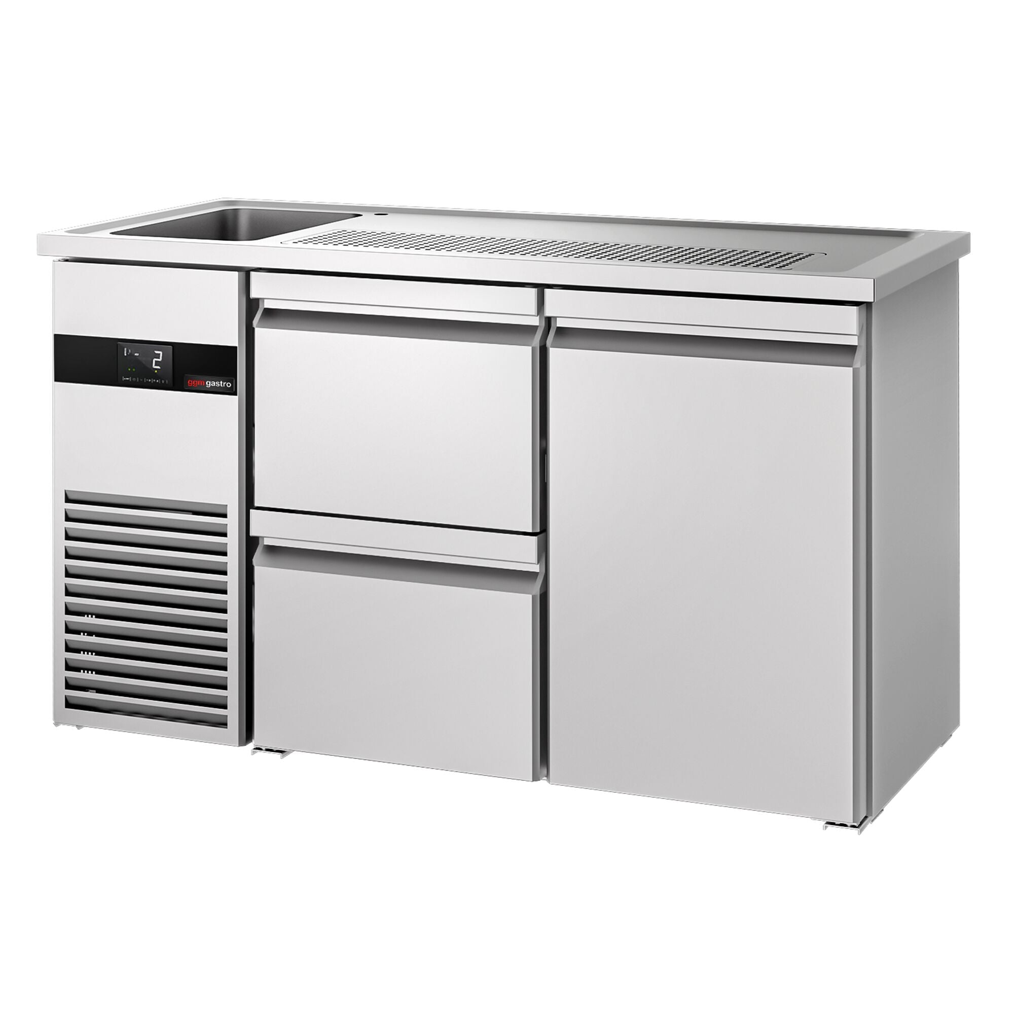 Beer counter - Premium Plus 1550x700mm - 1 Door and 2 Drawers