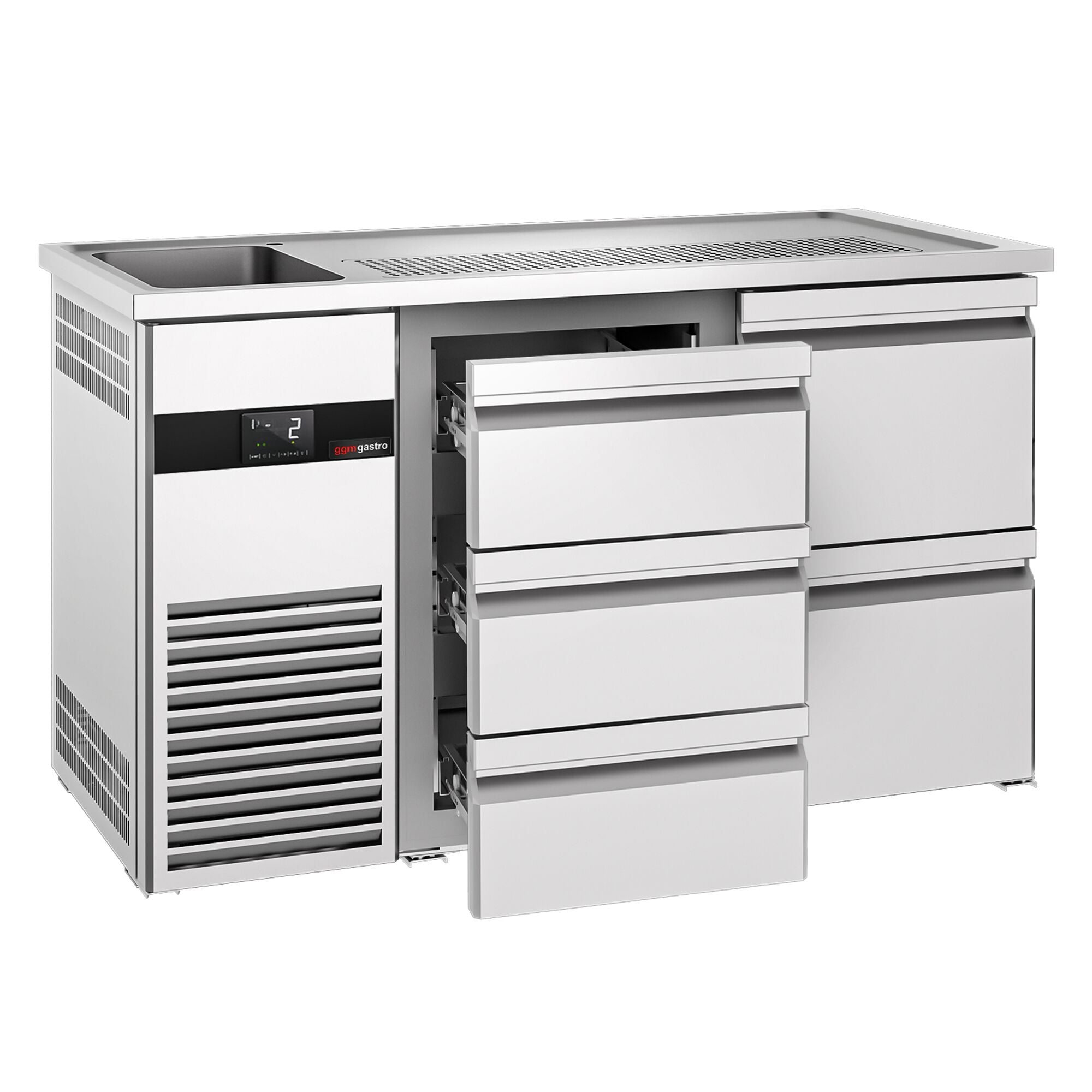 Beer counter premıum - 1550x700mm 5 drawers