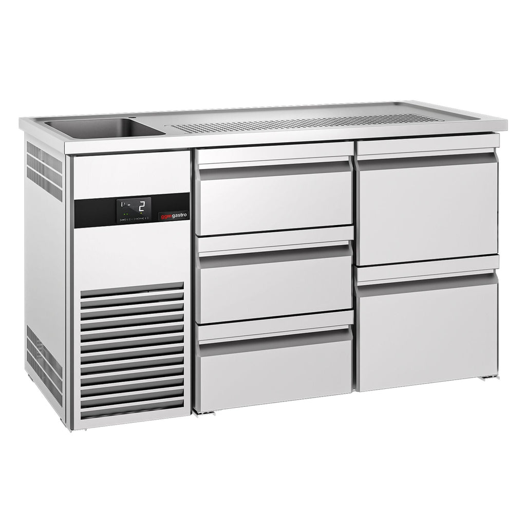 Beer counter premıum - 1550x700mm 5 drawers