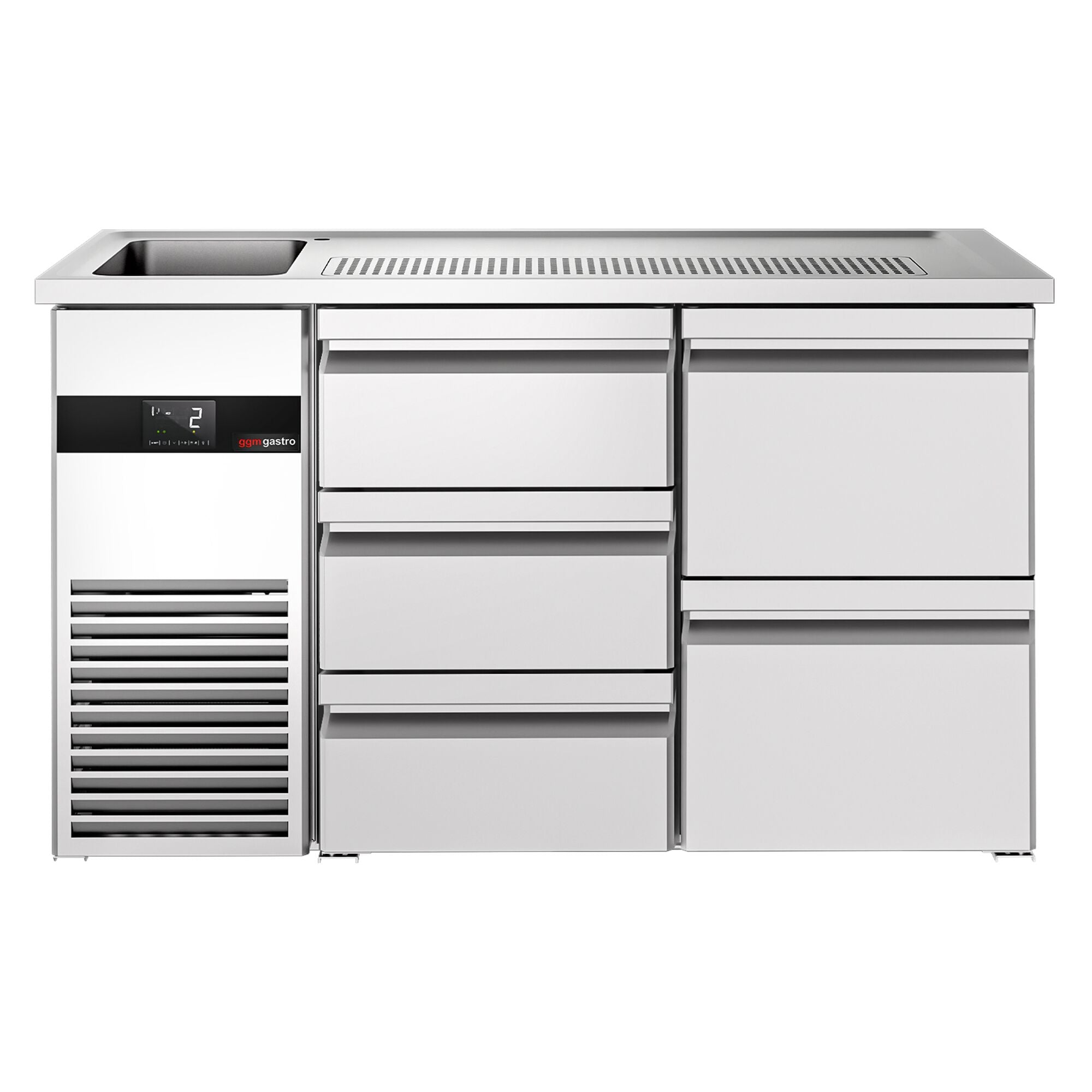 Beer counter premıum - 1550x700mm 5 drawers